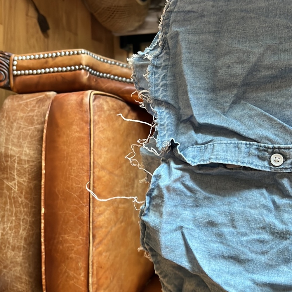 Rails Denim-Like Button Down Top - image 3